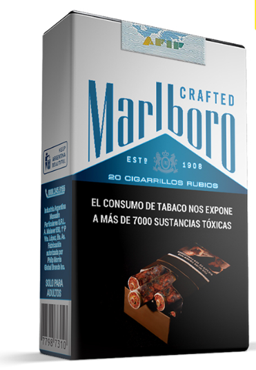 Cigarrillos Crafted Blue Común Marlboro 20 Unidades