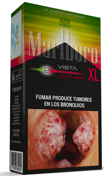 Cigarrillos Marlboro Vista Coral Fusion 2 XL Box 20 Unidades