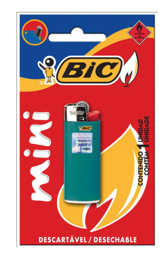 Encendedor Mini Bic 1 Unidad