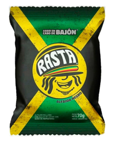 Alfajor Rasta Chocolate Negro