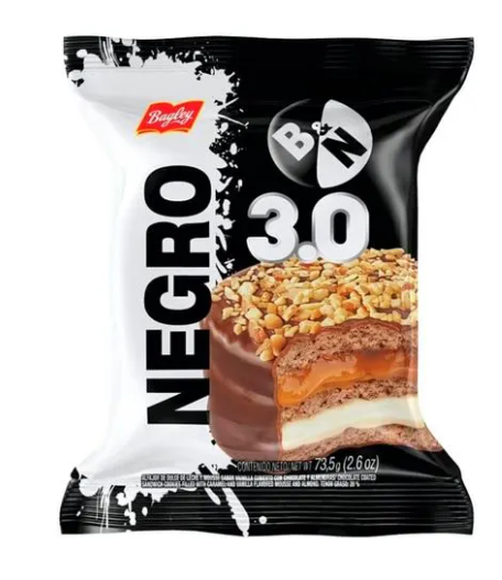 Alfajor Negro 3.0 Bagley 73.5 g