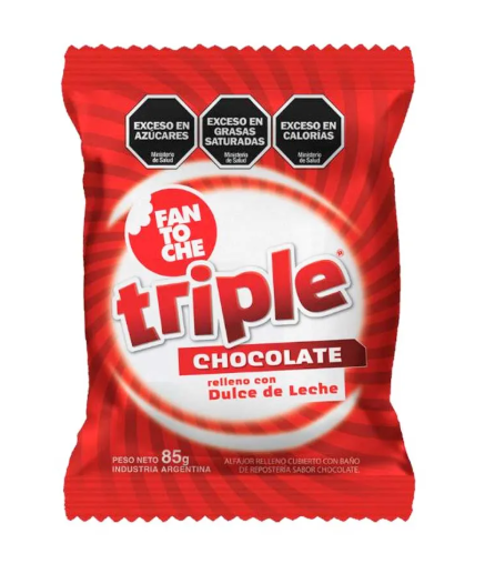 Alfajor Fantoche Chocolate Triple