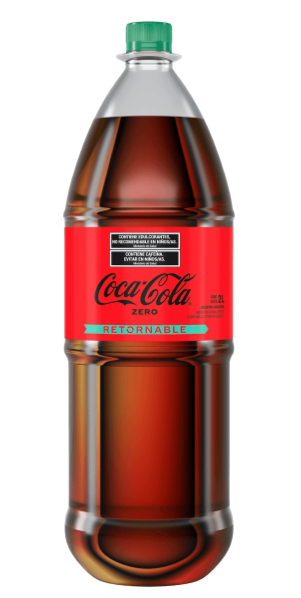 Gaseosa Coca-Cola Zero Retornable 2L x2